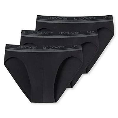 Imagen de Uncover by Schiesser Pack de 3 Bragas Rio Ropa Interior, Negro, XXXL Hombre