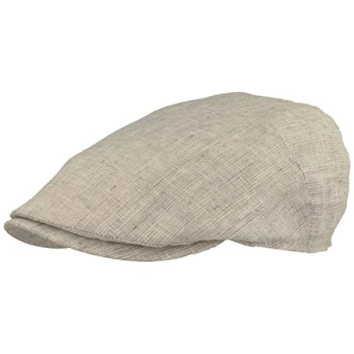 Imagen de Breiter Gorra Corredera Plana para Hombre 100% Lino, con Forro de Algodón, Especialmente Ligera y Cómoda, Gris 63