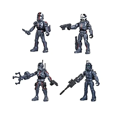 Imagen de Star Wars Mission Fleet Juego de 4 Figuras acción clonación 6 cm con múltiples Accesorios, Juguetes para niños a Partir años