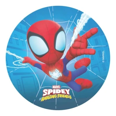 Imagen de Dekora, Oblea Comestible de Spidey, Decoración para Tarta Cumpleaños Marvel, Disco Redondo 20 CM