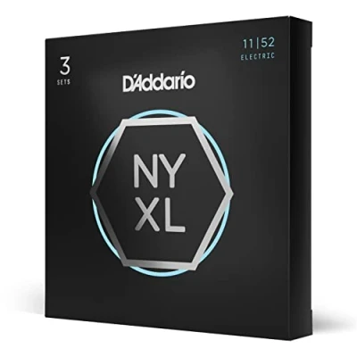 Imagen de D&#039;Addario NYXL1152 Nickel Wound Electric Guitar Strings, Medium Top / Heavy Bottom, 11 52, 3 Sets &quot;