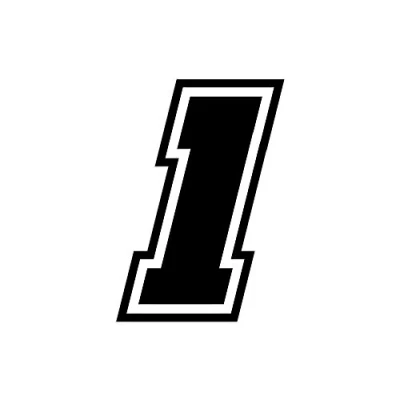 Imagen de 4R Quattroerre.it 13371 Número Racing 1 Moto GP, Negro, 10 x cm