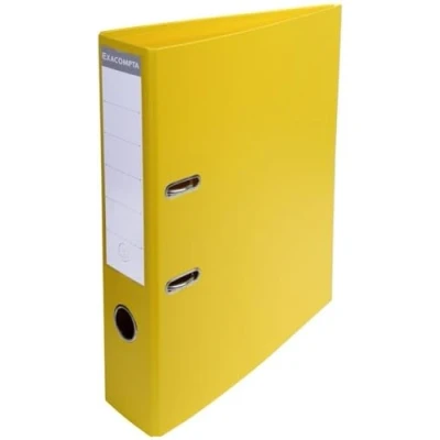 Imagen de Exacompta 53749E Caja de 10 archivadores palanca Prem&#039;Touch A4 Lomo 70 mm Mecánico 75 Dimensiones externas: 32 x 29 7 cm Formato para archivo Color: Amarillo