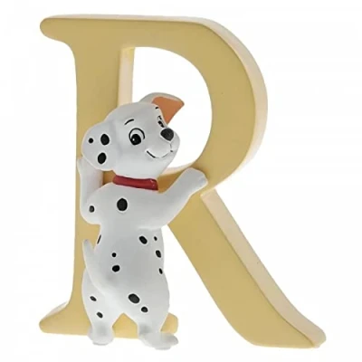 Imagen de Enchanting Disney , Figura de Rolly &quot;101 Dalmatas&quot; y &quot;R&quot;, Para coleccionar, Home Deco, Enesco