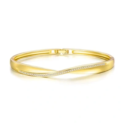 Imagen de Philip Jones Brazalete de arco chapado en oro creado con cristales Zircondia®