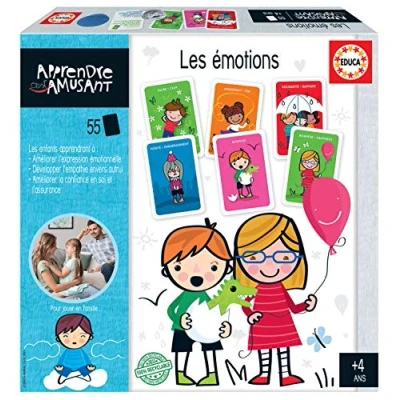 Imagen de Educa Aprender es Divertido. Las emociones. Juego Educativo para Niños. +4 años. Ref. 18829, Color multicosecha, Mediana