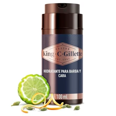 Imagen de King C. Gillette Crema Hidratante Para Cara Y Barba Con Vitamina B3 Complejo B5 100ml