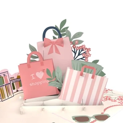 Imagen de MOKIO® Tarjeta Pop Up Restaurante de regalo 3D para una comida fuera, invitación a cenar o visita un restaurante, felicitación emergente