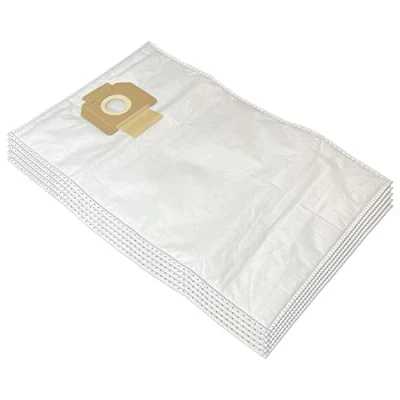 Imagen de PakTrade 5 Premium Bolsas de Aspiradora para Bosch Gas 15 L 20 AFC 1200 Professional Compatible con 2605411229 Piezas Microfibra lengüeta Cierre Polvo
