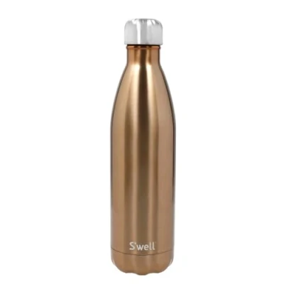 Imagen de S&#039;well Botella de agua reutilizable acero inoxidable, 750 ml, pirita, triple aislamiento y a prueba fugas, para bebidas calientes frías hasta 48 horas frías/24
