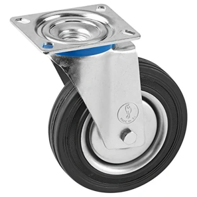 Imagen de Metafranc 800910 Rueda giratoria diámetro, 135 x 105 mm, Goma Maciza, rodamiento de Rodillos, Ø 160 mm