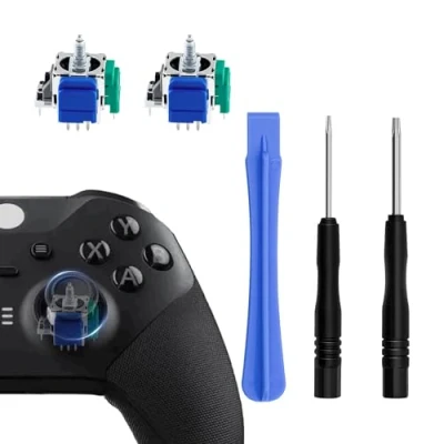 Imagen de Mcbazel TMR Joystick Electromagnético de Repuesto para Mando Xbox Series Elite 2, con Kit Reparación, Anti Drift