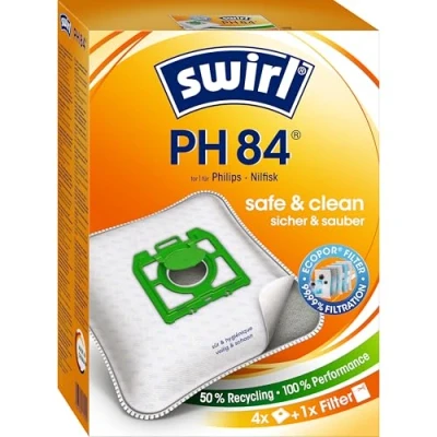 Imagen de Swirl 3942792 Bolsa para aspiradora PH 84 MP Plus Verde, Materias primas, Blanco