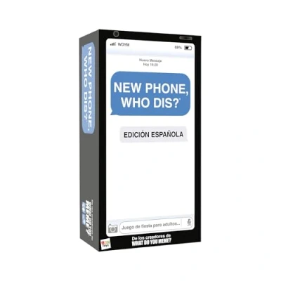 Imagen de IMC Toys What Do You Meme? New Phone, Who DIS?, Juego de Cartas, Compite para Crear los Mensajes Más Divertidos, 100% Offline, Adultos Mayores 17 Años