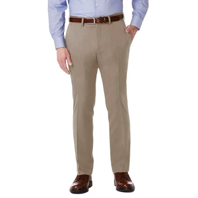 Imagen de Kenneth Cole Reaction Pantalón de Vestir para Hombre Urban Heather Slim Fit Flat Front, marrón Claro, 36W/32L