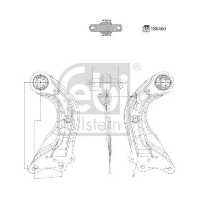 Imagen de Barra oscilante, suspensión de ruedas FEBI BILSTEIN 186460
