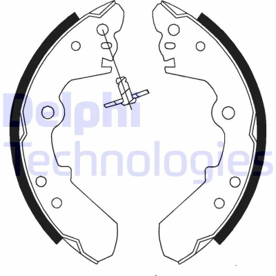 Imagen de DELPHI LS1687 Zapatas de Freno 254 51 OPEL: Frontera A Sport SUV Cabrio,