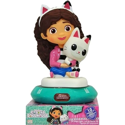 Imagen de Kids Licensing Lámpara Infantil, 3D Gabby&#039;s Dollhouse, Luz Nocturna, Decoración Bebé, Ideal para Regalo