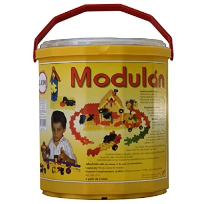 Imagen de LADO MODULAN Juego de Construcción en plástico reciclable, Lavable y Colorido. 90 pzs