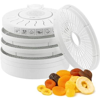 Imagen de Clatronic DR 2751 Deshidratador de alimentos, 5 bandejas, 250 W, color blanco