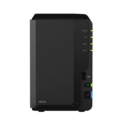 Imagen de Synology DS218/6TB RED Unidad NAS de sobremesa, Color Negro
