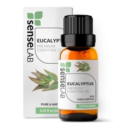 Imagen de SenseLAB Aceite Esencial de Eucalipto Natural 100% Puro Grado Terapéutico para Difusor Aromaterapia y Humidificador (10 ml)