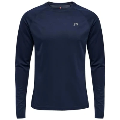 Imagen de newline Men Core Running T Shirt L/S Camiseta, Hombre, Black Iris, 2XL