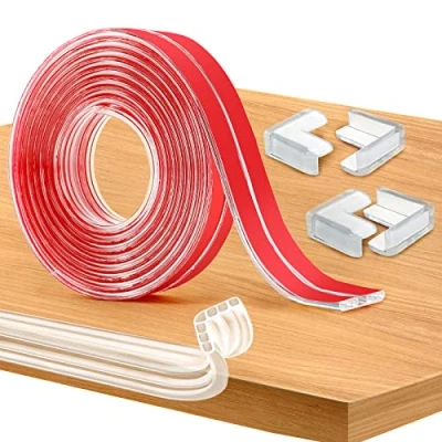 Imagen de Romon 6M Transparente Protector Esquinas Bebe,Protectores para y Bordes,Protectores Bordes Bebe 4 Pared,Esquineras Protectoras Muebles Mesas
