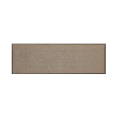 Imagen de andiamo Felpudo Verdi para la Entrada de casa Ideal como Interior o en Exteriores Cubiertos Puerta 60 x 180 cm Color Topo