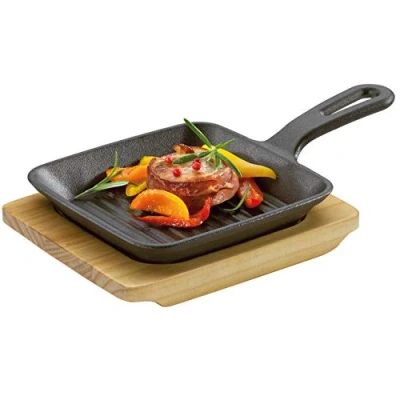 Imagen de Küchenprofi Sartén para servir BBQ con bandeja de madera pino incluida, 305001013