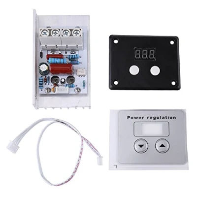 Imagen de Walfront regulador de voltaje digital SCR 10000 W control velocidad termostato AC 220 V 80 A