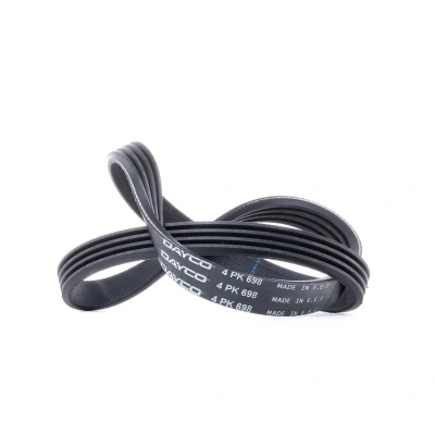 Imagen de DAYCO 4PK698 Correa trapecial poli V 698,0 4 FIAT: Punto II Hatchback, Doblo I Cargo, Familiar, PEUGEOT: 405 Berlina, Berlina