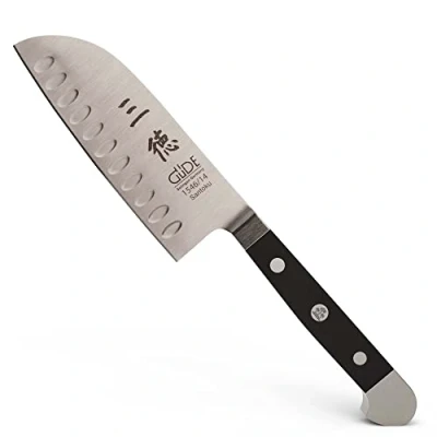 Imagen de Güde Santoku, Chrome Steel, Pom, 14 cm alveolado
