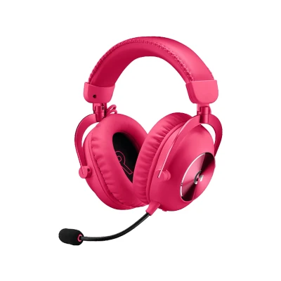 Imagen de Auriculares gaming Logitech G Pro X 2, Inalámbrico, Bluetooth, Transductor de grafeno, 7.1 DTS, PC/PlayStation/Nintendo, Magenta