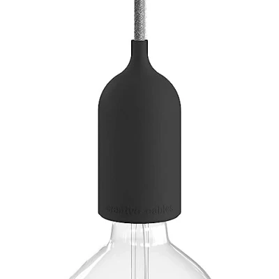 Imagen de EIVA Pastel Kit portalámparas para Exterior E27 IP65 de Silicona El primer cableable del mundo Negro