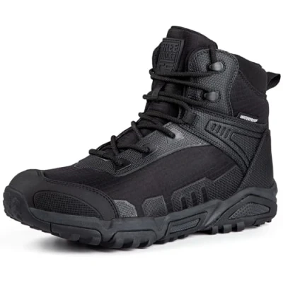 Imagen de FREE SOLDIER Botas de Escalada Impermeable Tacticas Hombre Militares Transpirables Seguridad Trabajo Ligeros Zapatos Montaña Trekking()