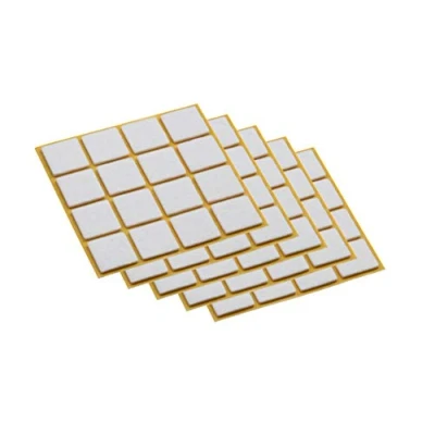 Imagen de Metafranc 644956 Protectores de fieltro para muebles y sillas, autoadhesivos, unidades, color blanco, 22 x mm (80 Stück)