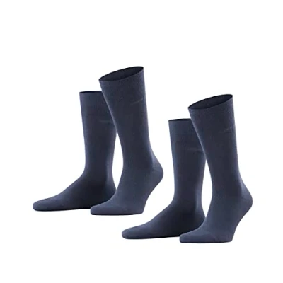 Imagen de ESPRIT Basic Uni 2 Pack M SO algodón unicolor pares, Calcetines Hombre, Azul (Marine 6120), 43 46