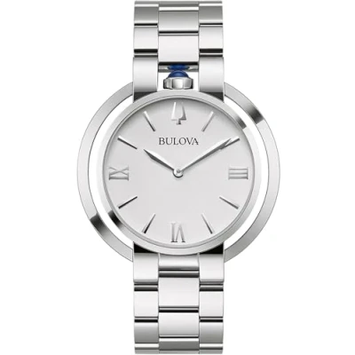 Imagen de Bulova Reloj Analógico para Mujeres de Cuarzo con Correa en Acero Inoxidable 96L306