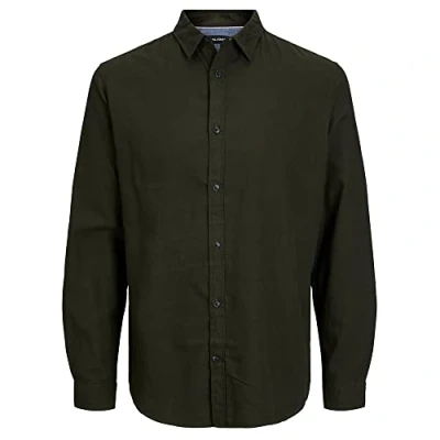 Imagen de Jack &amp; Jones Jegingham Camisa, Hombre, Talla: XL, Olive