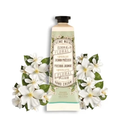 Imagen de Panier des Sens Crema de Manos para Piel Seca Jazmín Mini Hidratante Con Manteca Karité y Aceite Oliva 97% Ingredientes Naturales 30 ml