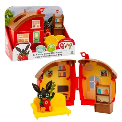 Imagen de Giochi Preziosi Bing Mini Playset abatible de la casa compuesta por 2 Habitaciones, Accesorios y con Personaje Incluido, Compatible Otros Juegos línea, niños a Partir 12