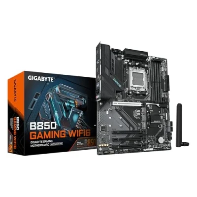 Imagen de GIGABYTE B850 Gaming WIFI6 Placa Base Procesadores AMD Ryzen Serie 9000, VRM Digital de 6+2+2 Fases, hasta 8200MHz DDR5 (OC), 1xPCIe 5.0 + 2xPCIe 4.0 M.2, LAN GbE, WiFi 6, USB 3.2 Gen 2