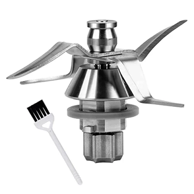 Imagen de Anakel Home Cuchilla de Repuesto Compatible con Robot Cocina VorwerkThermomix TM31 Acero Inoxidable, 4 puntas, Junta y Cepillo Limpieza incluidos