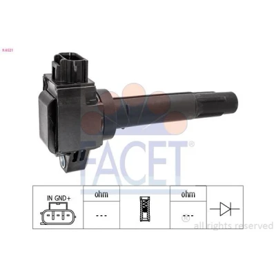 Imagen de FACET 9.6521 Bobina de encendido SUZUKI: Vitara IV SUV, Celerio, SX4 II S Cross