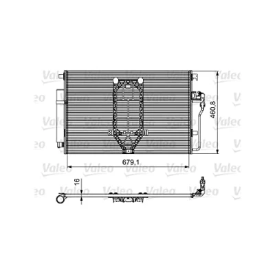 Imagen de VALEO 812502 Condensador con secador Aluminio 379 R 134 a MERCEDES BENZ: Sprinter 3.5 t Furgón, Tourer, 5 Furgón norauto,