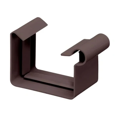 Imagen de INEFA caja de conexión para canalón, PVC NW 68 Marrón oscuro conector canalón plástico, accesorios Made in Germany