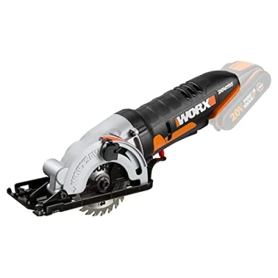 Imagen de Sierra circular 85 mm WORXSaw 20V WORX PowerShare WX527.9 Sin batería, ni cargador 2500 rpm, manejo con una mano, profundidad de corte 27 mm, compacto, rápido ajuste