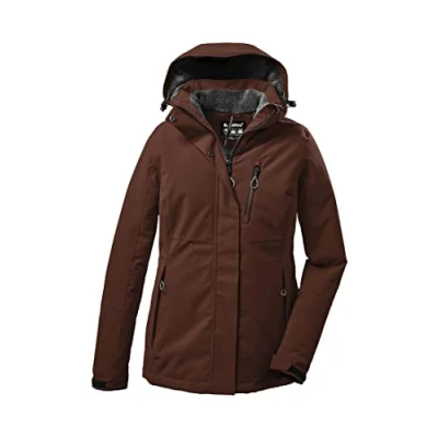 Imagen de killtec Mujer Chaqueta funcional/chaqueta de invierno con capucha cremallera KOW 140 WMN JCKT, herbstlaub, 40, 37411 000
