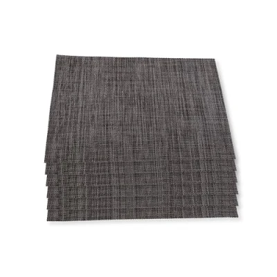 Imagen de RB RENBERG Liso Juego Seis Manteles Individuales Fabricados en 70% PVC y 30% Polyester Marrón Oscuro Resistentes Fáciles de Lavar Almacenar